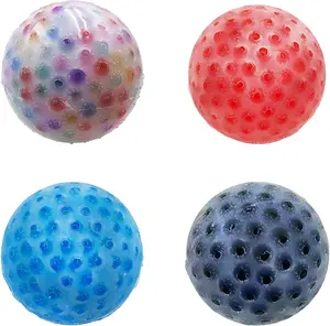 4-Pack Pimple Popping Squishy - TPR Stress Relief Ball for Adults & Teens, Realistic Acne Popping Simulation Sensory Fidget Toy, Multicolor for Anxiety and Focus