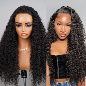 ISEE HAIR Wear Go 13x6  Deep Wave Pre-Cut Lace Front Invisi Draw-strings & Pre-Plucked Natural Hairline Glueless Human Hair Wigs#SpringStatements#greenish#TikTokShopSpringGlowUp
