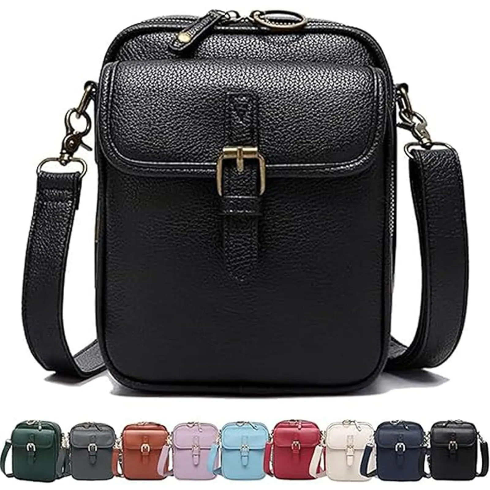 chic crossbody bag Small Crossbody Bag for Women with Card Slots Vegan Leather Messenger Bag Men Wallet, Cross Body Anti-theft Shoulder Purse
