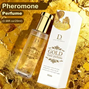 Men's Strong Fragrance Perfume Spray, Gold Powder Finish, Amber Wood Citrus Floral Scent, Long-Lasting Deodorant, Perfect for Dates and Special Nights