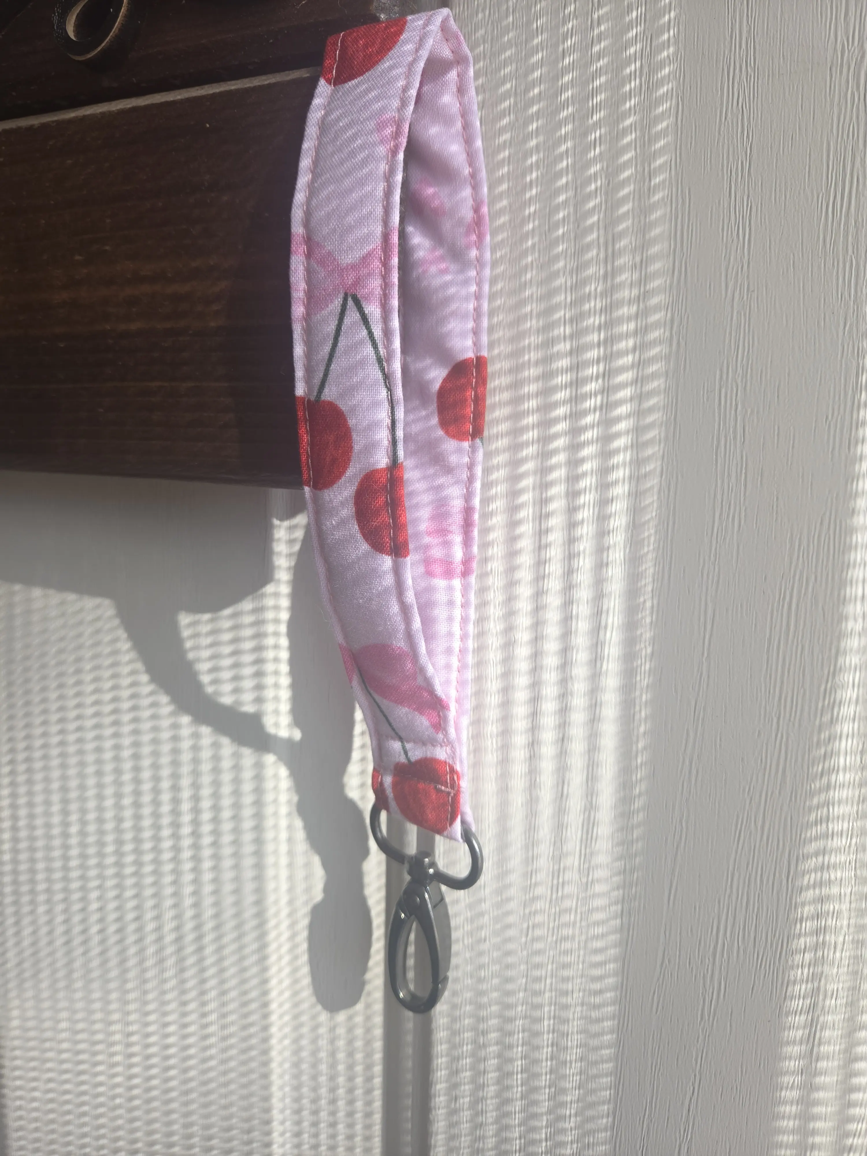 Cherry & Bows Wristlet keychain