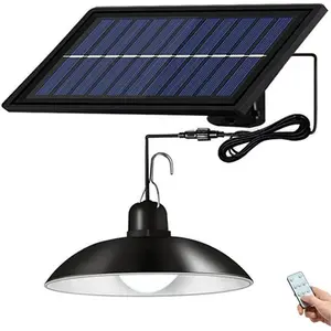 Solar Powered Outdoor Light, Solar LED Bulb with Remote Control, Outdoor Solar Security Floodlight, Suitable for Wall Corridor Shed Barn Garden Terrace