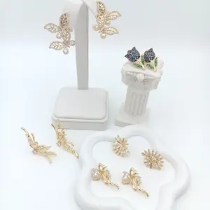 Yordy Earrings with Various Styles 14k Gold Plated High Quality Unisex Earrings in Diverse Sizes 0.7" to 1.5" Lightweight Modern Design