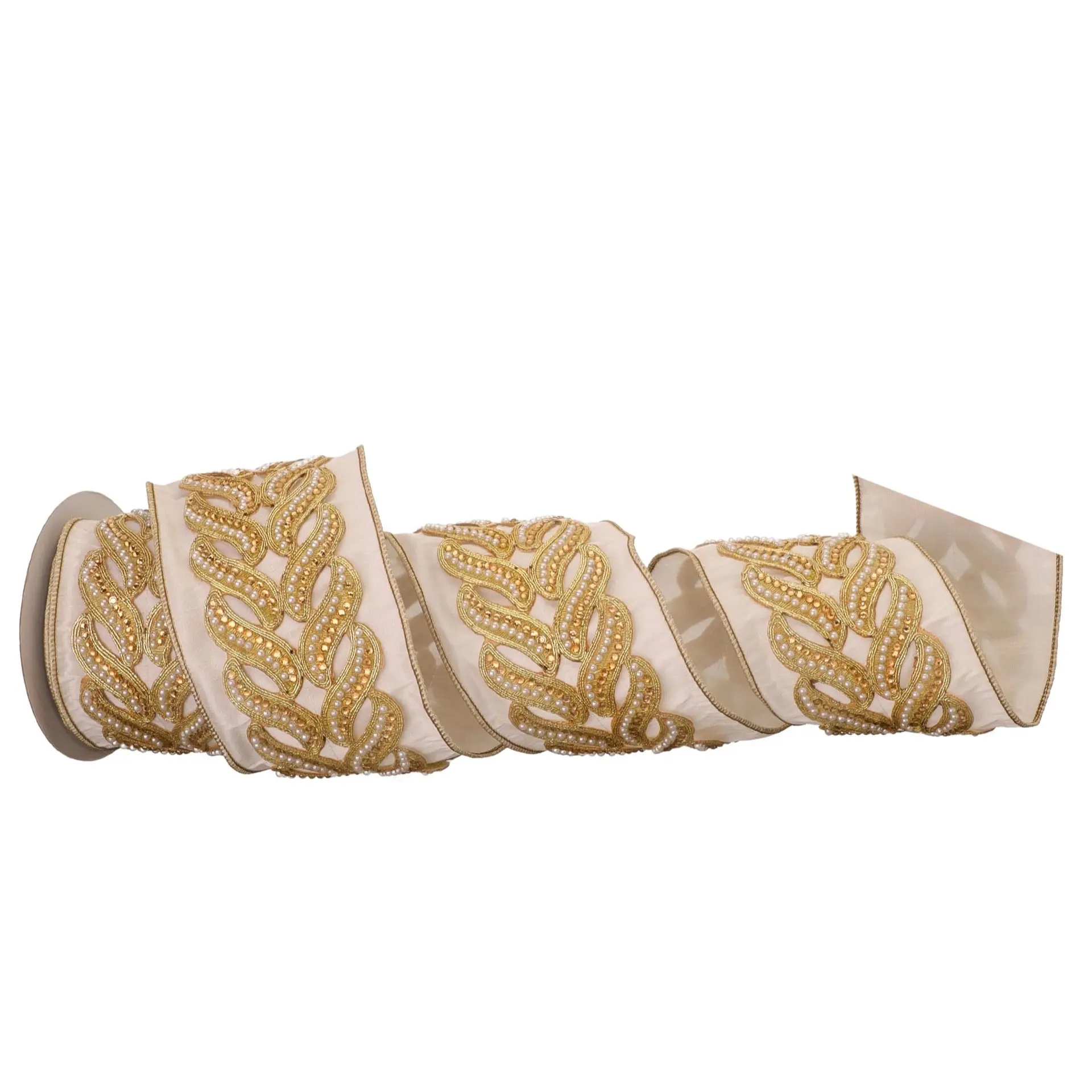 4”x5y jewel pearl ribbon