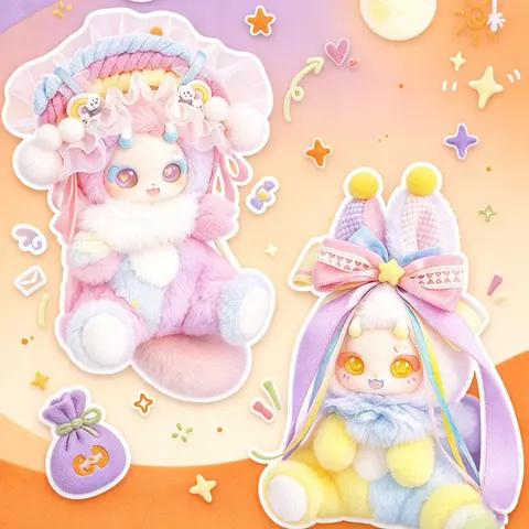 BOBOCO Christmas Mystery Bags - Cute Collectible Plush Blind Box Dolls with Unique Faces, Whimsical Stuff, Cuddly Doll Gift, Unisex Holiday Festive Accessory (Random Selection for Buying Christmas Presents, Unique Cool Gifts)