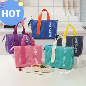 Cute Lunch Bag for Women Men, Large Capacity Lunch Tote, Adult Lunch Box with Silver Thermal Insulated Interior Lining and Storage Pocket