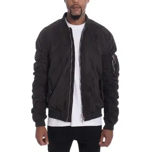 FAUX SUEDE BOMBER