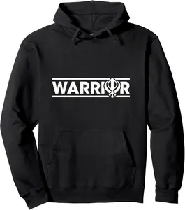 Proud Sikh Khanda Warrior Punjabi Pullover Hoodie