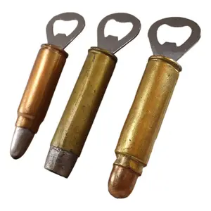 Pack Of 3 Western Rustic Bullet Shell Casings Ammo Hand Beer Bottle Openers