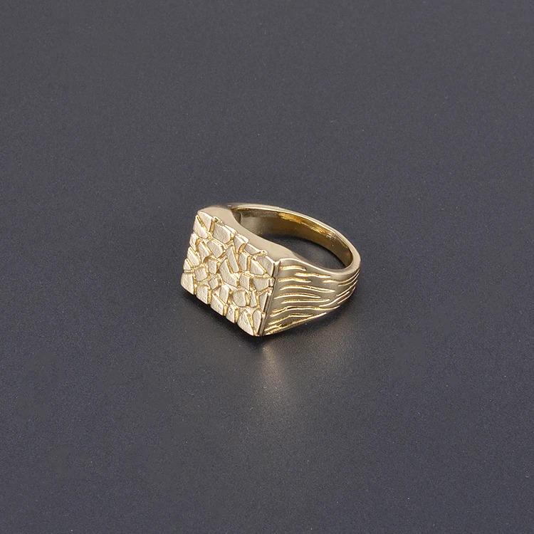 Gold Signet Ring for Men |   Bold Vintage Fashion Jewelry