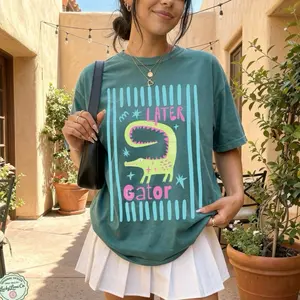 Later Gator Comfort Colors Shirt, ORIGINAL DESIGNER Later Gator Shirt, Trendy Graphic Tee, Womens Tshirts, Alligator Shirt, Funny Animal T-Shirt