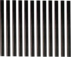 12 count Colored Hot Glue Sticks, Mini Hot Melt Adhesive Glue Stick for DIY Art Craft, 7 x 100mm, Black