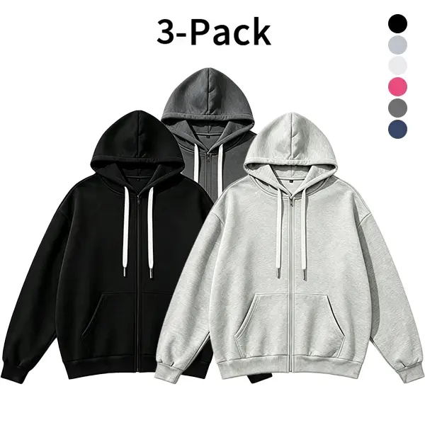 Men Zip Up Hooded Sweatshirts Soft Drawstring Hoodies Loose Long Sleeve Casual Tops Gym Street Daily Everyday Wear Mens Outerwear