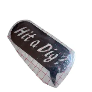 Chrome "Hit a Dig?" Window Decal for Cars - Stylish Car Sticker for Vehicle Decoration