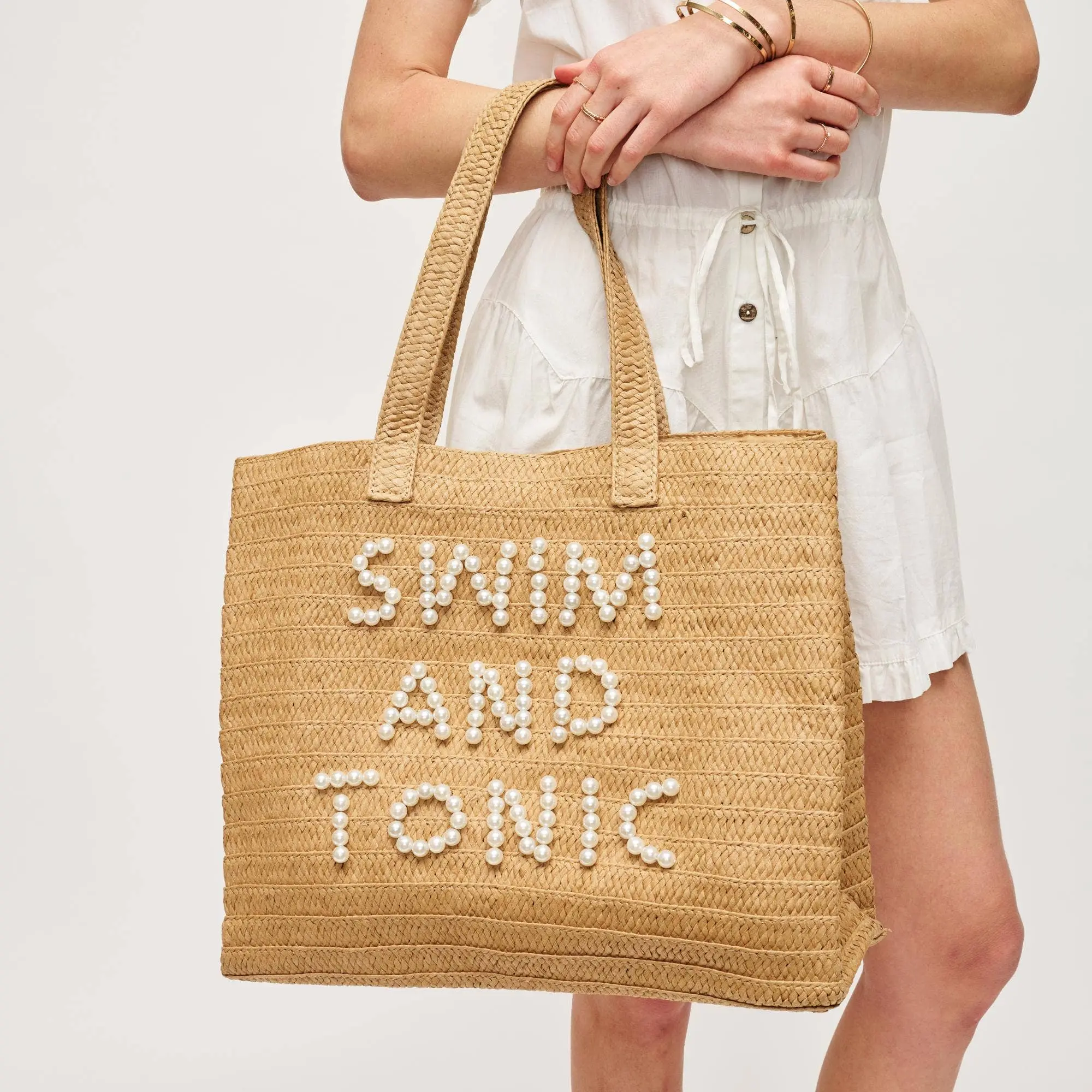 Pearls & Poolside Beach Tote
