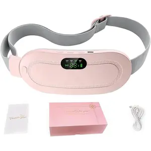 Heating Pad for Period Cramps, Three-Speed Adjustment,Portable Cordless Rechargeable Heating Pad for Menstrual Pain Relief Electric Heat Belt,Gifts for Her Women Girl Wife (Pink)