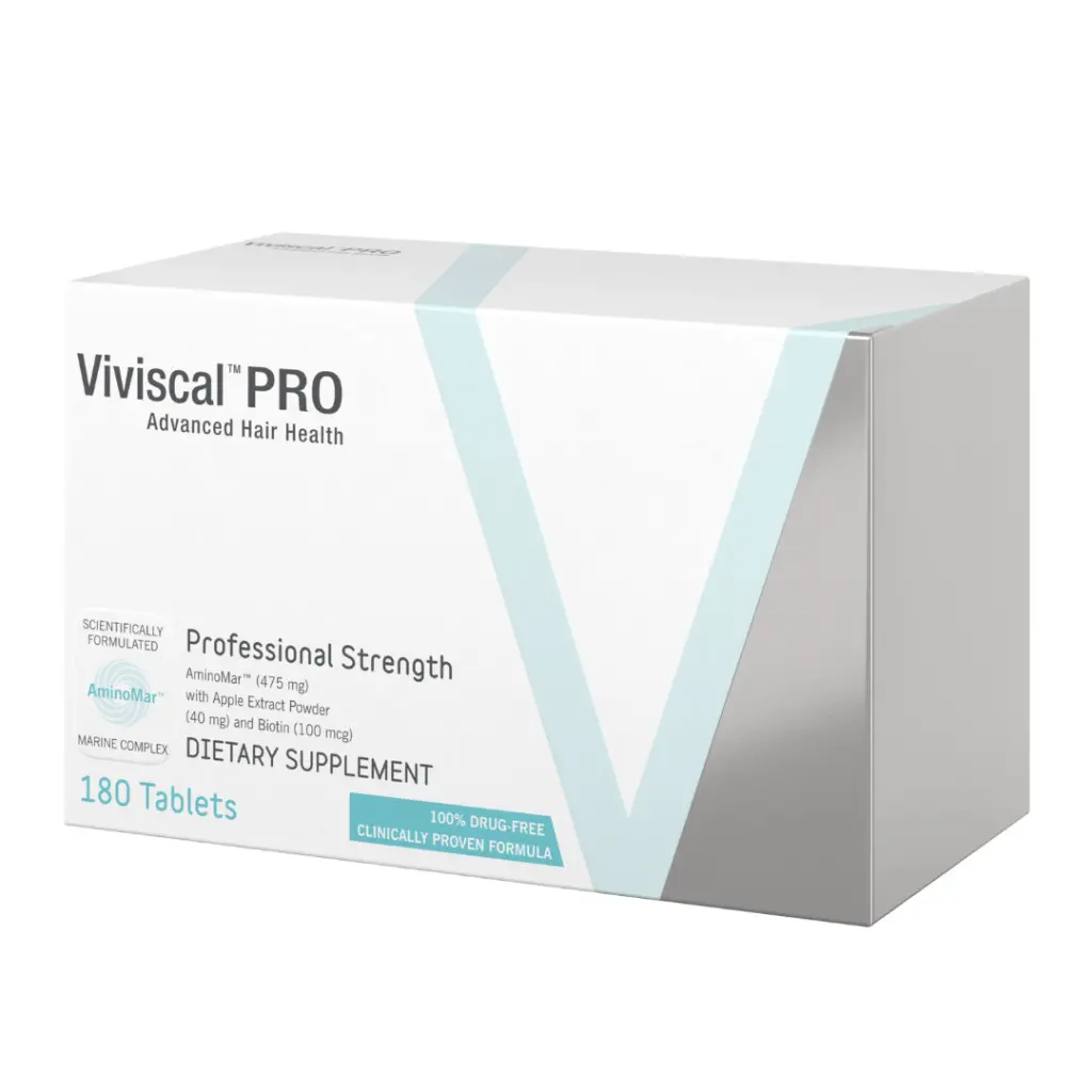 Viviscal Pro Advanced Hair HealthSupplements for Women, Thicker Fuller Hair Support for Thinning Ha00000000000000000000000000000000000000000ir and Hair Loss, with Biotin and Marine Collagen, Drug-Free, 180 Tablets, 90-Day Supply