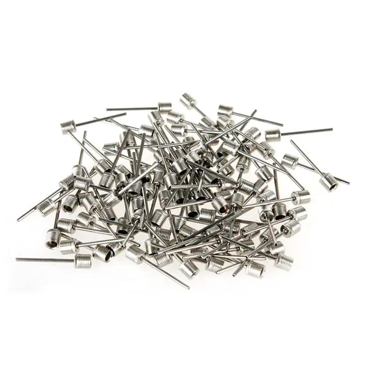 Portable Inflator Ball Needle Basketball Football Volleyball Balloon Stainless Steel American Filling Needle, 10 Pieces
