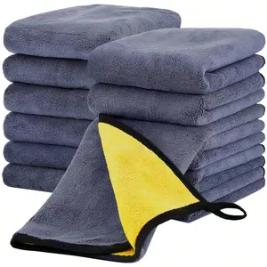 1-10Pcs Towels Super Absorbent Microfiber Car Washing Towel Car Wash Drying Cloth Towel 500gsm Household Cleaning Cloths Auto Detailing Polishing Cloth Home Clean Tools Car Wash Accessories