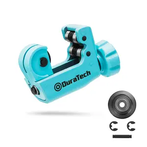 DURATECH Mini Tubing Cutter, for Outer Diameter: Copper, Aluminum, Brass And Plastic Tubing Compact Cutter, Replacement Wheel Included