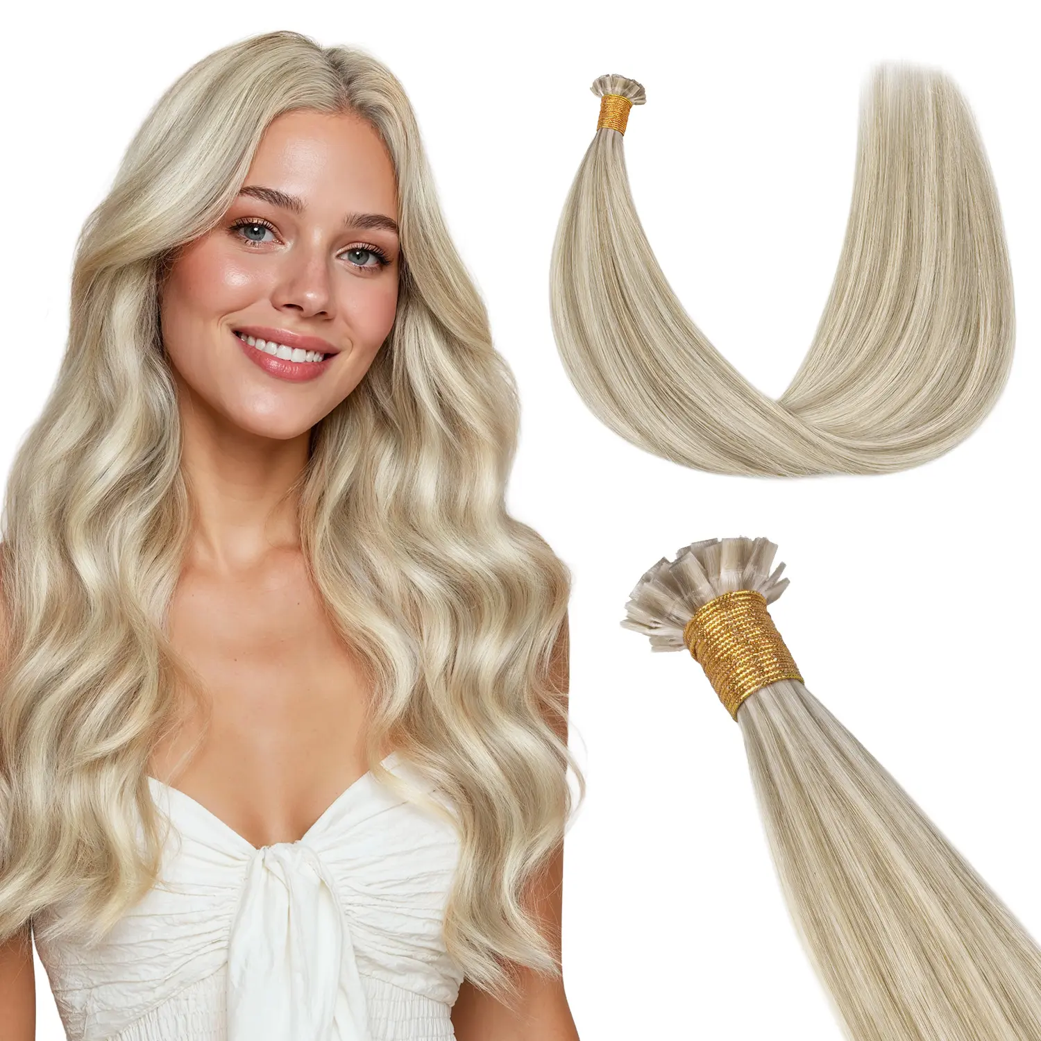 #17A/60A Ash Blonde Highlighted Platinum Blonde