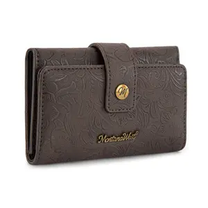 Montana West Small Wallets Woman Trifold RFID Blocking Wallet Ladies Female Credit Card Wallet Western Travel Wallets with ID Window