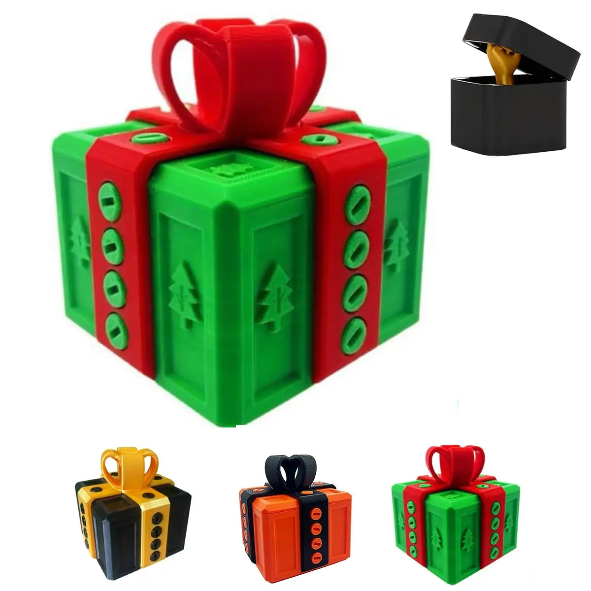 The Annyoying Present with Middle Finger in a Box, Hilarious Screw Challenge with Middle Finger Surprise, Endless Puzzle Gift Boxes with Screws and Hidden Lock, Annoying Funny 3D Printed Gifts Boxes Ideal for Birthday, Christmas