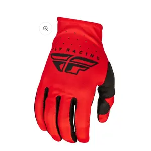Fly Racing Red Gloves Size 2XL with Black Accents and Logo Design