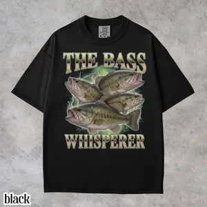 Funny Fish Shirt Comfort Colors Fisherman T-shirt Father's Day Gift Silly Fisherman Tshirt Retro Largemouth Tee Angler Rap River Wildlife