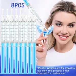 8-Pack Whitening Pen Pap Teeth Whitening Gel Pen, Teeth Whitener Pen, Deep Cleaning Tooth Gel Pen 3ML, Oral Care Benefits, Phthalate Free, Single Item Pack