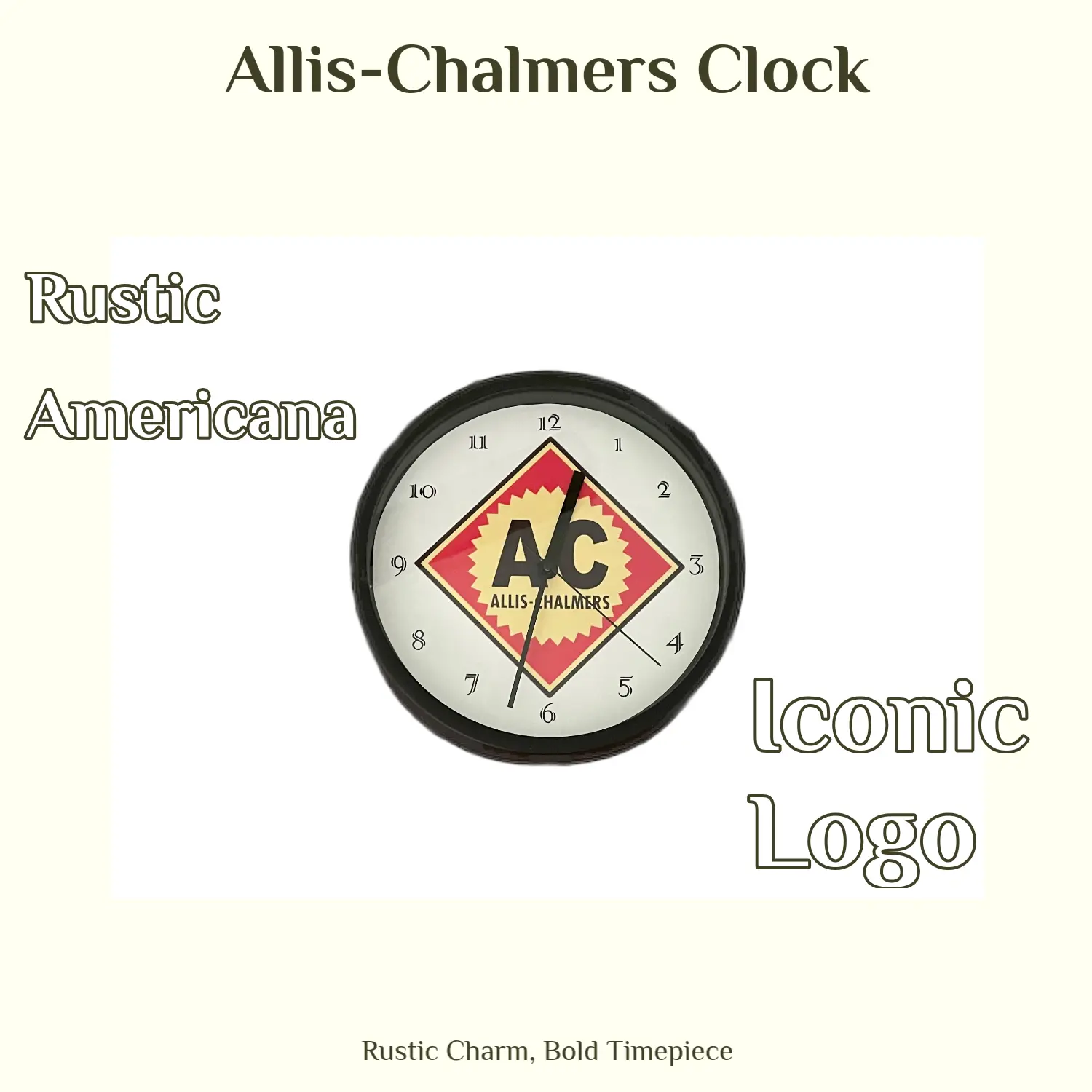 Allis-Chalmers 9" Wall Clock Allis-Chalmers 9" Wall Clock