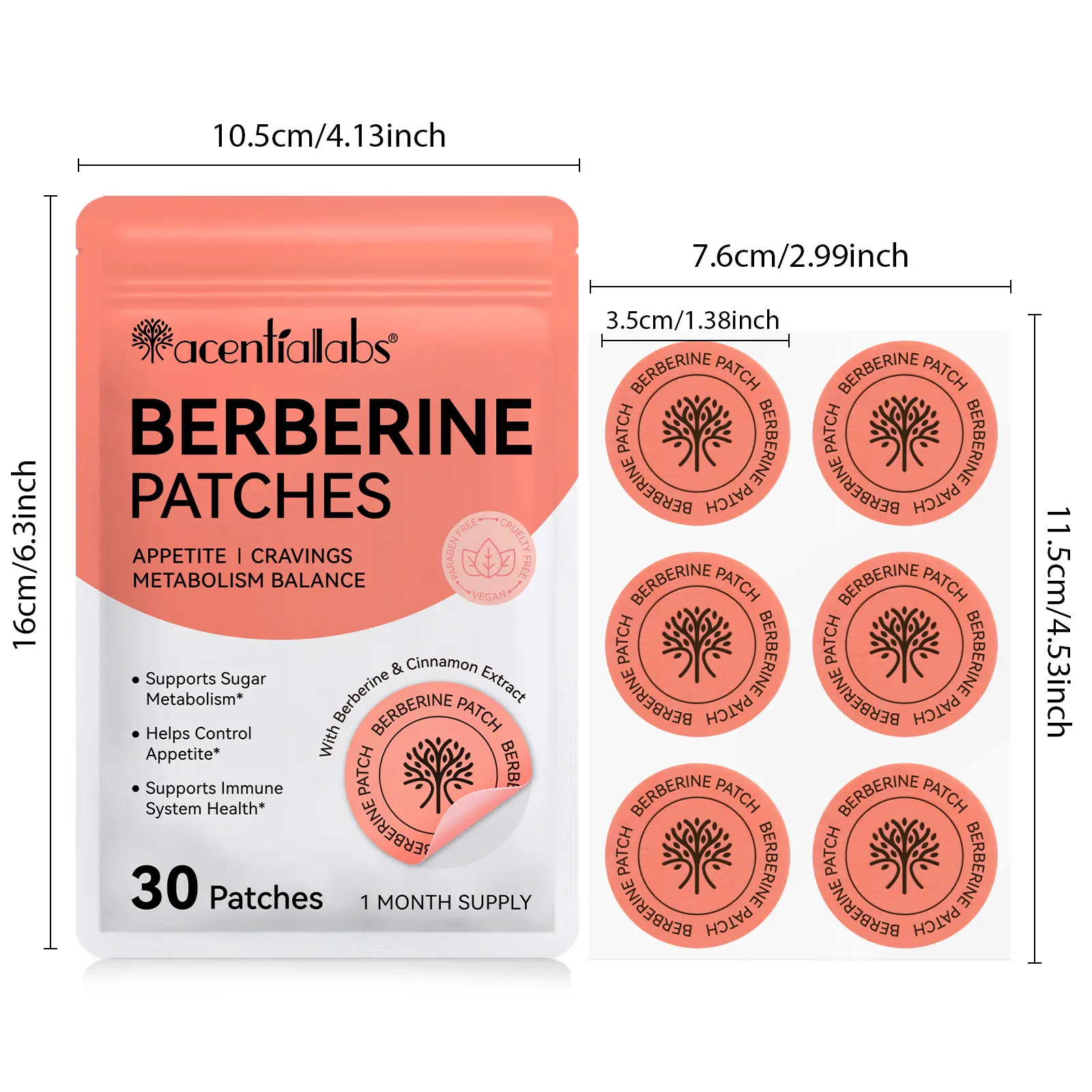 Special Selection Offer) acentiallabs Berberine Patches 30p
