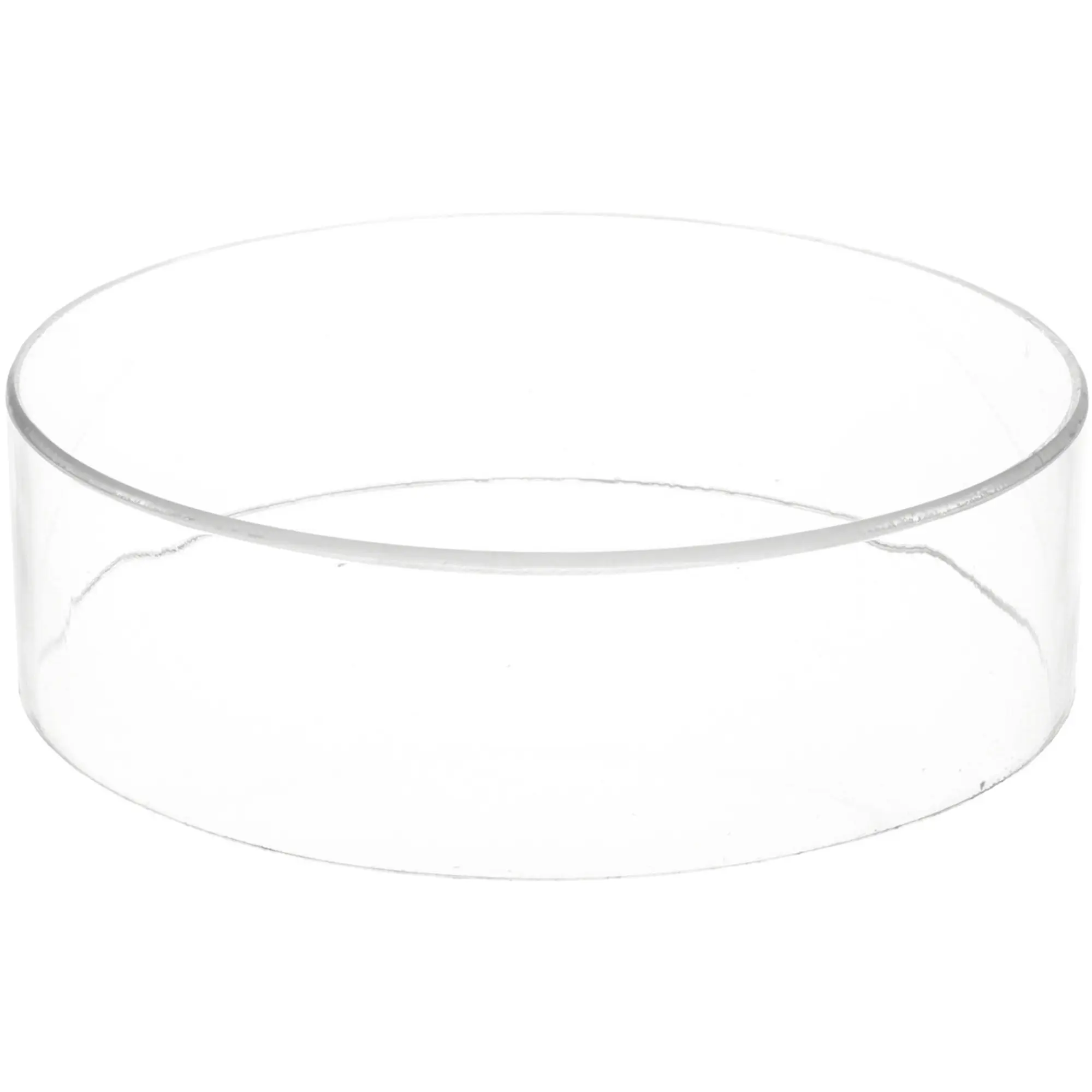 Plymor Clear Acrylic Round Cylinder Display Riser, 3" H x 10" D