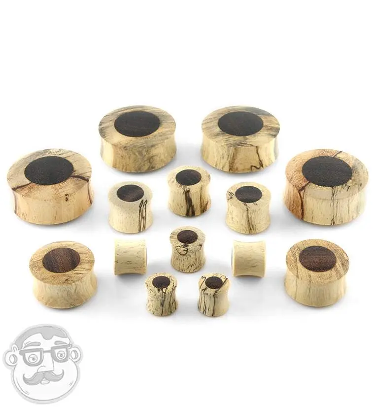 Tamarind Wood Plugs With Sono Wood Inlay