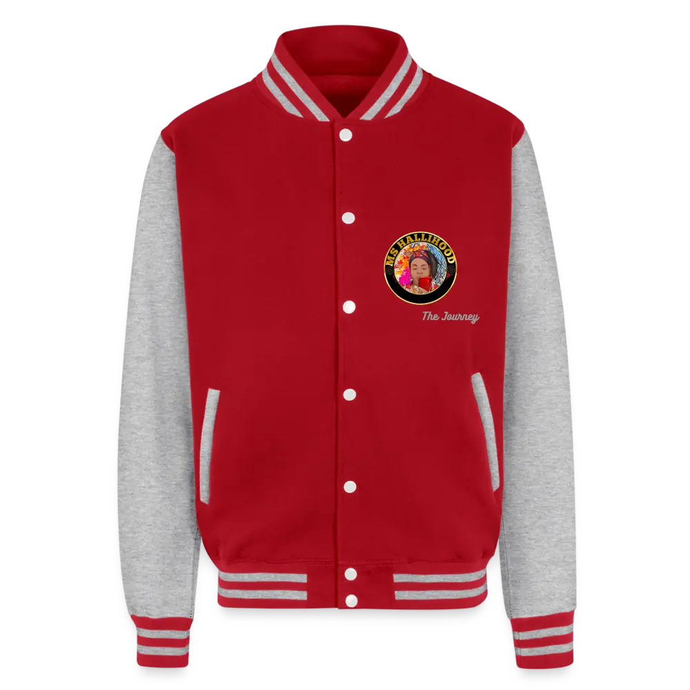 red/heather grey / S