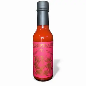 Homestead’s Raspberry Reaper Hot Sauce - Vegan, Low Sodium, Zero Calories, Gluten Free, Spicy Chili Flavor, Perfect for Halloween gifts Authentic Dip Bbq