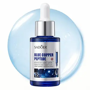 GHK-CU copper peptide Serum with Glycerin, Niacinamide, and Sodium DNA – Hydrating Facial Serum for Women – Glass Skin Glow, Anti-Wrinkle Care Moisturizer, Reduces Fine Lines, Deeply Moisturizing