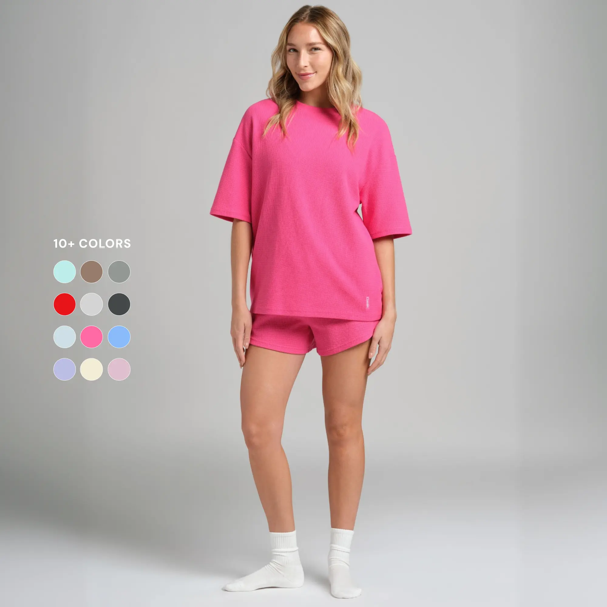 Comfrt | Waffle Lounge Short | Textured Waffle Knit Lounge Shorts
