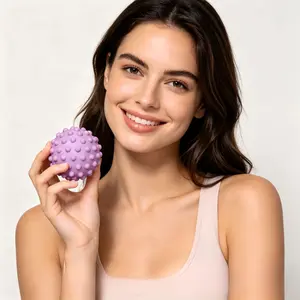Small Spikey Acupressure Massage Ball, Multi-Use Full Body Muscle Knot Release for Yoga, Gym, Home Office Foot Pain Relief