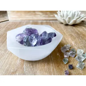 Selenite Hexagon Bowl