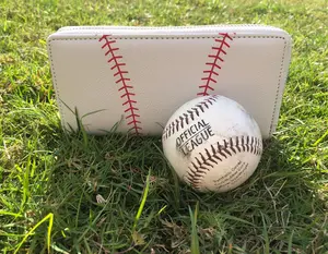 Game Day Wallets - Official League Bag with Baseball Design, Ideal for Baseball Fans, Compact and Stylish