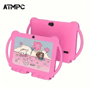 7 Inch Kids Tablet PC, Quad Core Android 14.0, 2GB RAM 32GB ROM, Dual Camera 2mp+2mp, Wi-Fi 6, Bluetooth-compatible, Shockproof Case, Parental Control