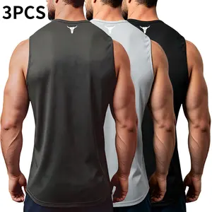 Brave Warrior – Men’s wide-strap vest with reflective stripes, high-stretch breathable muscle tank, heavyweight drape-fit sleeveless shirt for gym and casual wear