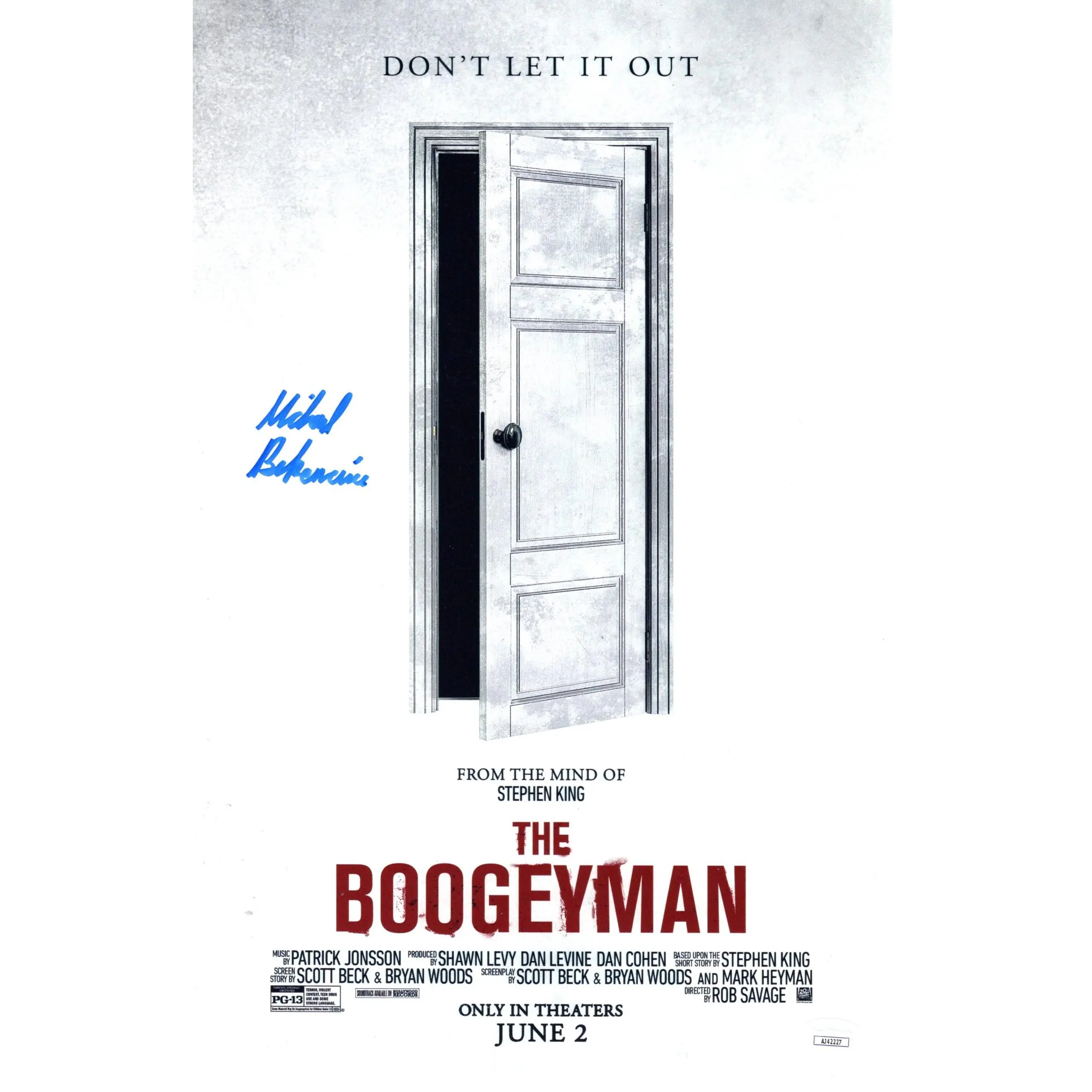 Michael Bekemeier signed 11x17 Poster The Boogeyman