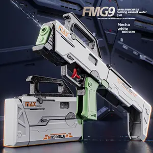 New adult foldable toy water gun, manual rapid-fire, large capacity, handheld, powerful, long-range, portable party game prop