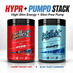 HYPR & PUMPD Pre-Workout Stack | High-Stim Energy & Stim-Free Pump Bundle Training Supplement Health Fitness Supplement Healthcare Edible Dietary