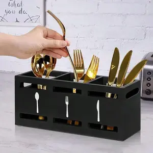 Kitchen Utensil Storage Box, 1 Count Double Sided Cutlery Storage Rack, Kitchen Utensil Organizer, Kitchen Accessories, Home Organizer, Knife(Sheet)