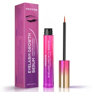 Swesth Lash Serum for Eyelash Growth: Eyelash Growth Serum with Advanced Formula to Boost Longer Fuller and Thicker Looking Lashes - Vegan & Cruelty-Free for Sensitive Eyes
