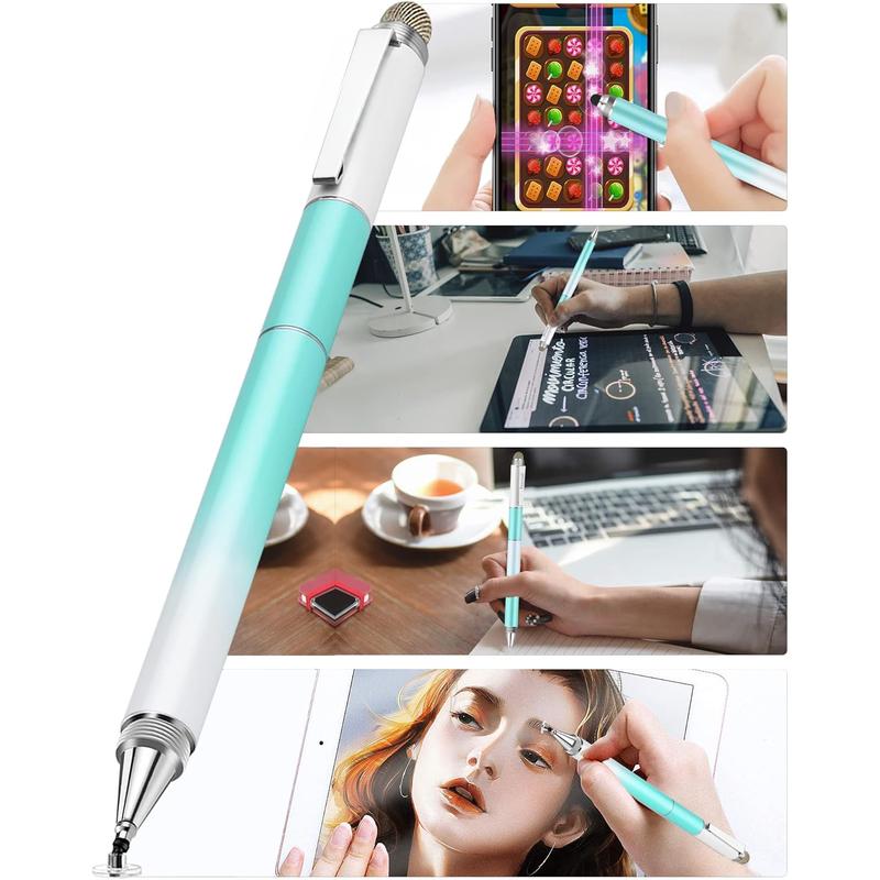 Capacitive Stylus Pen (4 in 1),Universal Touch Screens Stylus Pen for iPad/Pro//Android Phone//Fire/Tablets and All Capacitive Touch Screens-Dream Blue