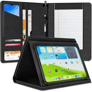 Universal Padfolio Case - Tablet Portfolio Organizer with Notepad Holder - Compatible with iPad 10th 11th Gen, iPad Pro 11, iPad 7 8 9 10.2 10.9 and 9.7 inches